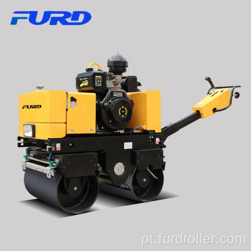 Rolo compactador vibratório manual de refrigeração a ar com cilindro diesel em tandem (FYL-800C)